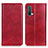 Leather Case Stands Flip Cover Holder N01P for OnePlus Nord CE 5G Red