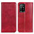 Leather Case Stands Flip Cover Holder N01P for Oppo A94 5G Red