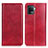 Leather Case Stands Flip Cover Holder N01P for Oppo F19 Pro Red