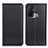 Leather Case Stands Flip Cover Holder N01P for Oppo Reno5 A Black