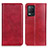 Leather Case Stands Flip Cover Holder N01P for Realme Narzo 30 5G Red