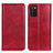 Leather Case Stands Flip Cover Holder N01P for Samsung Galaxy A03s Red