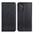 Leather Case Stands Flip Cover Holder N01P for Samsung Galaxy A05s Black