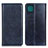 Leather Case Stands Flip Cover Holder N01P for Samsung Galaxy A22 5G Blue