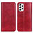 Leather Case Stands Flip Cover Holder N01P for Samsung Galaxy A23 4G Red