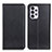 Leather Case Stands Flip Cover Holder N01P for Samsung Galaxy A33 5G Black