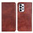 Leather Case Stands Flip Cover Holder N01P for Samsung Galaxy A33 5G Brown