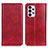 Leather Case Stands Flip Cover Holder N01P for Samsung Galaxy A33 5G Red