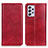 Leather Case Stands Flip Cover Holder N01P for Samsung Galaxy A73 5G Red