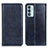 Leather Case Stands Flip Cover Holder N01P for Samsung Galaxy M13 4G Blue