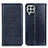 Leather Case Stands Flip Cover Holder N01P for Samsung Galaxy M33 5G Blue