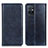 Leather Case Stands Flip Cover Holder N01P for Vivo iQOO Z6 5G Blue