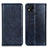 Leather Case Stands Flip Cover Holder N01P for Xiaomi POCO C3 Blue