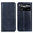 Leather Case Stands Flip Cover Holder N01P for Xiaomi Poco X4 Pro 5G Blue