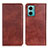 Leather Case Stands Flip Cover Holder N01P for Xiaomi Redmi 10 Prime Plus 5G Brown