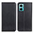 Leather Case Stands Flip Cover Holder N01P for Xiaomi Redmi 11 Prime 5G Black