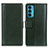 Leather Case Stands Flip Cover Holder N02P for Motorola Moto Edge 20 5G Green