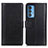 Leather Case Stands Flip Cover Holder N02P for Motorola Moto Edge S Pro 5G Black