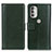 Leather Case Stands Flip Cover Holder N02P for Motorola Moto G51 5G