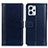 Leather Case Stands Flip Cover Holder N02P for Motorola Moto G53 5G Blue