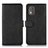 Leather Case Stands Flip Cover Holder N02P for Nokia C02 Black