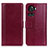 Leather Case Stands Flip Cover Holder N02P for OnePlus Ace 5G Red