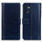 Leather Case Stands Flip Cover Holder N02P for OnePlus Nord CE 2 5G Blue