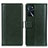 Leather Case Stands Flip Cover Holder N02P for Oppo A16s Green