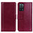 Leather Case Stands Flip Cover Holder N02P for Oppo A53s 5G Red