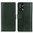 Leather Case Stands Flip Cover Holder N02P for Oppo F19 Green