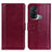 Leather Case Stands Flip Cover Holder N02P for Oppo Reno5 A Red