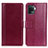 Leather Case Stands Flip Cover Holder N02P for Oppo Reno5 F Red