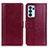 Leather Case Stands Flip Cover Holder N02P for Oppo Reno6 Pro 5G India Red