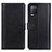 Leather Case Stands Flip Cover Holder N02P for Realme Narzo 30 5G Black