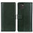 Leather Case Stands Flip Cover Holder N02P for Samsung Galaxy A03 Green