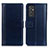Leather Case Stands Flip Cover Holder N02P for Samsung Galaxy A15 4G Blue