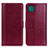Leather Case Stands Flip Cover Holder N02P for Samsung Galaxy A22 5G Red