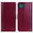 Leather Case Stands Flip Cover Holder N02P for Samsung Galaxy A22s 5G Red