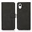 Leather Case Stands Flip Cover Holder N02P for Samsung Galaxy A23s Black