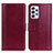 Leather Case Stands Flip Cover Holder N02P for Samsung Galaxy A73 5G Red