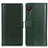 Leather Case Stands Flip Cover Holder N02P for Samsung Galaxy XCover 5 SM-G525F Green