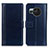 Leather Case Stands Flip Cover Holder N02P for Sharp Aquos R8 Blue