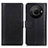 Leather Case Stands Flip Cover Holder N02P for Sharp Aquos R8 Pro Black