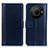 Leather Case Stands Flip Cover Holder N02P for Sharp Aquos R8 Pro Blue