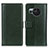 Leather Case Stands Flip Cover Holder N02P for Sharp Aquos R8s Green
