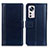 Leather Case Stands Flip Cover Holder N02P for Xiaomi Mi 12 Lite 5G Blue