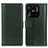 Leather Case Stands Flip Cover Holder N02P for Xiaomi Redmi 10 India Green