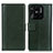 Leather Case Stands Flip Cover Holder N02P for Xiaomi Redmi 10C 4G Green