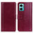 Leather Case Stands Flip Cover Holder N02P for Xiaomi Redmi 11 Prime 5G Red