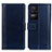 Leather Case Stands Flip Cover Holder N02P for Xiaomi Redmi K40S 5G Blue